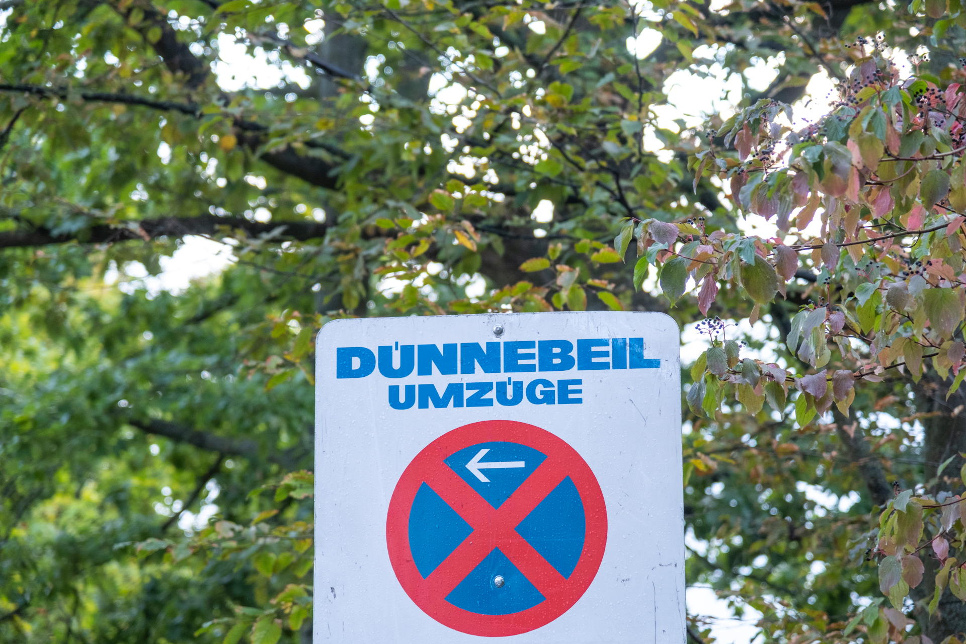 Halteverbot in Hannover mit Dünnebeil