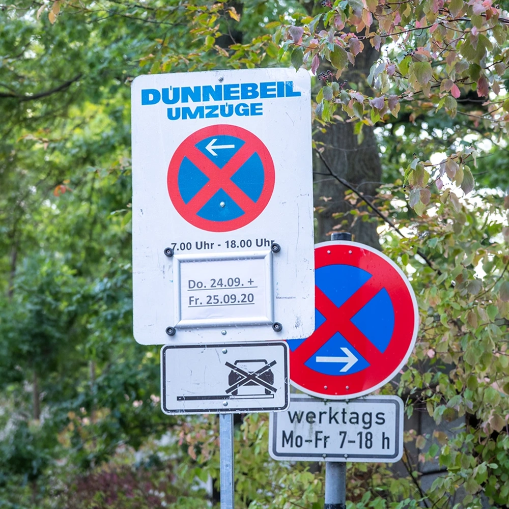 Halteverbot beantragen und einrichten lassen für Hannover und Region – Dünnebeil Umzüge