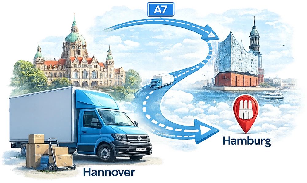Umzug Hannover nach Hamburg