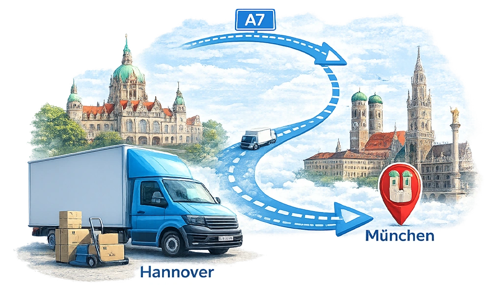 Umzug Hannover nach München